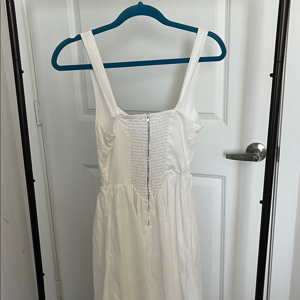 Reformation Balia White Linen Dress Size 2 - Picture 7 of 8